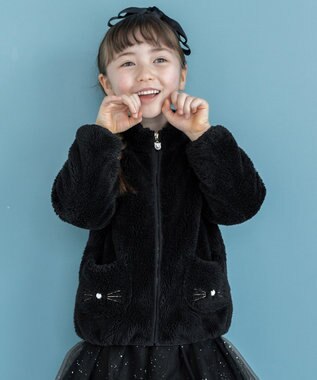 ANY KIDS リボン カチューシャ ブラック