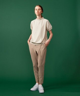 23区GOLF カラー追加！【23Fondation/WOMEN】メリルハイテンション テーパードパンツ ベージュ系
