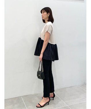 UNFILO 【GLOW 6月号掲載/接触冷感/ストレッチ】BEAUTY FORM タフタコンビTシャツ ベージュ