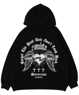 WEGO ウイングハートBIGパーカー ブラック