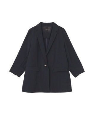 YECCA VECCA リネンライクジャケット Navy