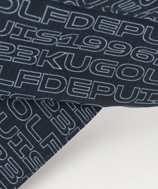 23区GOLF 【UNISEX】ロゴ総柄  ラウンディッシュ サンバイザー ネイビー系5