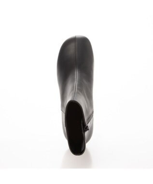 MODE ET JACOMO <MODE ET JACOMO>スクエアトゥバックストレッチショートブーツ ブラック