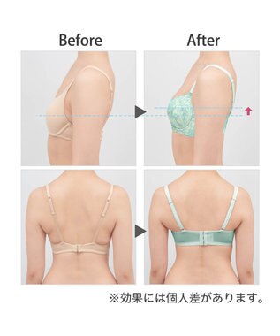 BRADELIS New York 【BRADELIS New York / 育乳ブラ・STEP1 集める】 ジャスミンステップ1ブラ22A1  しっかりバストを集めてナチュラルなシルエットを作る補整ブラ ミント