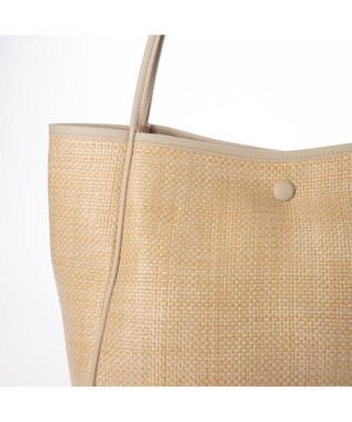 UNBILLION カシュカシュ cachecache / 雑材風通しハンドルトート アイボリー