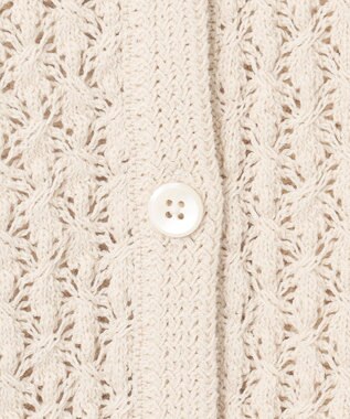 23区 S 【SLOW/一部店舗限定】レーシー カーディガン アイボリー系