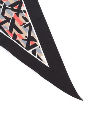 23区 Ratti アブストラクトプリント スカーフ オレンジプリント