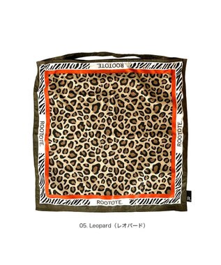 ROOTOTE 3664【エコバッグになるチャームトート】LT.トール.スカーフ-A 05：レオパード