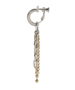 YECCA VECCA チェーンフリンジイヤリング Silver