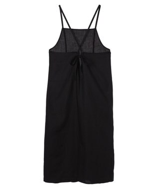 earth music&ecology リサイクルポリエステルブレンドキャミワンピース Black