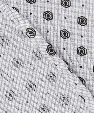 JOSEPH ABBOUD 【イージーケア】小紋プリント 半袖シャツ グレー系5