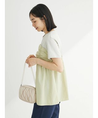 Green Parks ミディ丈ビスチェドッキングプルオーバー Light Green