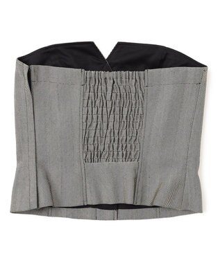 uncrave ヘリンボーンスーツ ビスチェ（uncrave WHITE） へリンボーンブラック