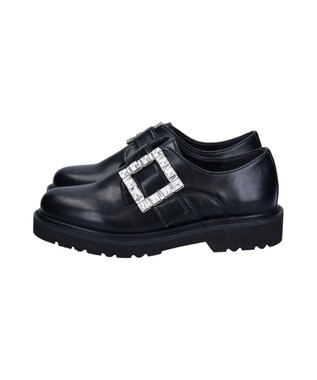 Bridget Birkin 【Bridget Birkin】スクエアサイドビジューローファー ブラック