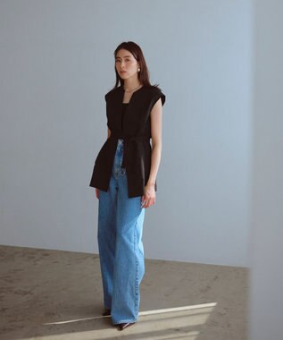 Newans ハッシュニュアンス笹川友里さんコラボペプラムジレ