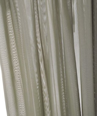 Green Parks メッシュシャーリングレイヤーワンピース Khaki