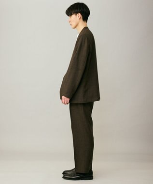 UNFILO MENS ウーリーノ 2タックスラックス ブラウン