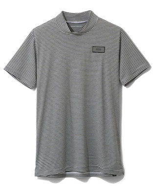 ZERO HALLIBURTON メランジ ボーダー モックネックTシャツ 82835 W4S4a レディースゴルフ ネイビー杢