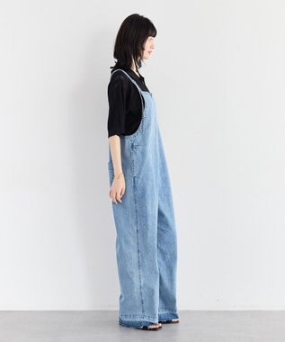 YECCA VECCA 綿麻デニムサロペット Light Indigo
