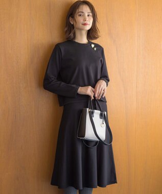 組曲 2WAYハンドルスクエアショルダー バッグ Mini アイスグレー系1