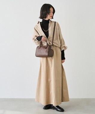 russet 《composition》レザー2WAYミニボストンバッグ(CE-1684) D.Brown