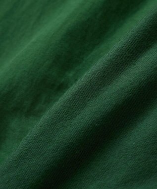 Green Parks ７分袖裏毛ドッキングロゴワンピース Green