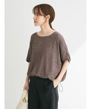 Green Parks ドロスト表面感プルオーバー Charcoal Gray