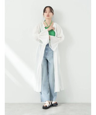 earth music&ecology ドットドビーワンピース Off White