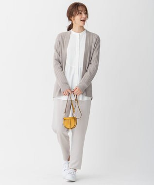 自由区 【洗える】ストレッチシャーティング ブザムシャツ アイボリー系