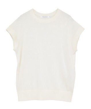AMERICAN HOLIC 【接触冷感】フレンチスリーブニットプルオーバー Off White