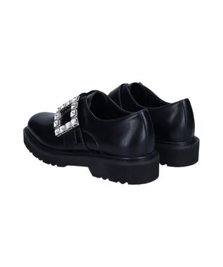 Bridget Birkin 【Bridget Birkin】スクエアサイドビジューローファー ブラック