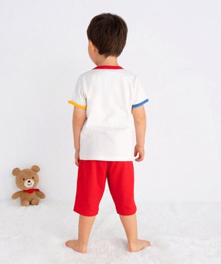 MIKI HOUSE HOT BISCUITS 【80-120cm】 ビーンズ ルームウェア 上下セット 白