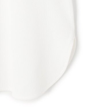 ICB 【先行予約・WEB限定カラーあり】マラボーテライトジョーゼット 半袖ボウタイ付きシャツカラートップス オフホワイト×レース襟［WEB限定］