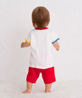 MIKI HOUSE HOT BISCUITS 【80-120cm】 ビーンズ ルームウェア 上下セット 白