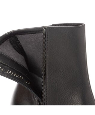 MODE ET JACOMO <MODE ET JACOMO>スクエアトゥバックストレッチショートブーツ ブラック