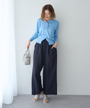 YECCA VECCA 【マシンウォッシャブル】カーディガン② Light Blue