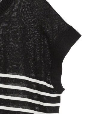 AMERICAN HOLIC 【接触冷感】フレンチスリーブニットプルオーバー Border