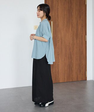 CRAFT STANDARD BOUTIQUE ナチュラルワッシャーブラウス【WEB限定カラー有り】 Light Blue