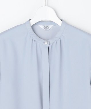 J.PRESS LADIES S ヌーディスバックサテン ブラウス サックス系