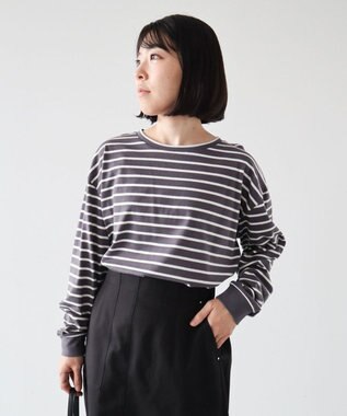 Green Parks ボーダープルオーバー Gray