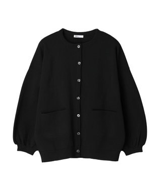 CRAFT STANDARD BOUTIQUE リサイクルポリエステルニットカーディガン Black