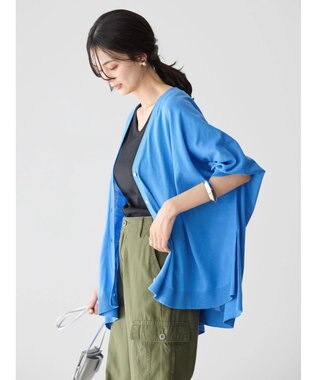 AMERICAN HOLIC ＵＶカットポンチョニットカーディガン Blue