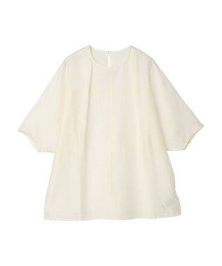 earth music&ecology バルーンスリーブブラウス Ivory