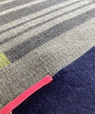 POLS ウールジャカードストール グリーン