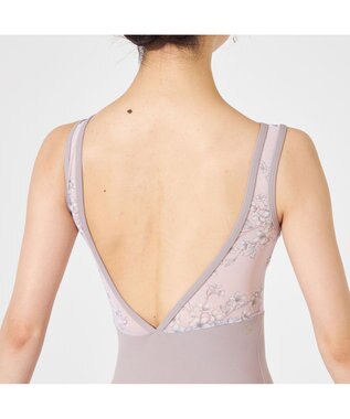 Chacott 【MAY NAGAHISA】ノースリーブレオタード ピンクプリント