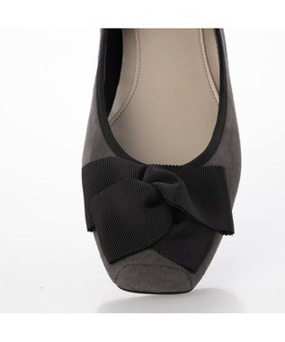 Riz raffinee <Riz raffinee>グログランリボンバレエパンプス グレースエード