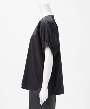 23区 L 【エステータ】ブライトローン スリーブデザイン ブラウス ブラック系