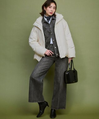 23区 【滝沢眞規子さん着用/WEB限定カラーあり】ウーステッドウール リブタートル ニット グレー系