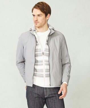 JOSEPH ABBOUD 【ポケッタブル/ECO撥水】アクティブレジャーショートブルゾン ライトグレー系