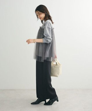 Green Parks チュールドッキングプルオーバー Gray